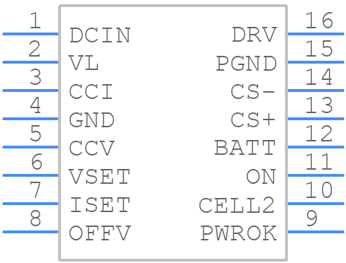 MAX846AEEE+ - Analog Devices - PCB symbol
