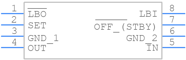 MAX883CPA+ - Analog Devices - PCB symbol
