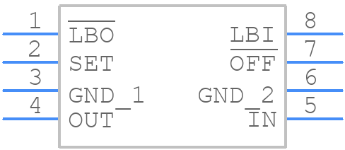 MAX883ESA+ - Analog Devices - PCB symbol