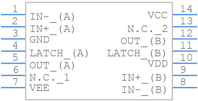 MAX902CSD+ - Analog Devices - PCB symbol