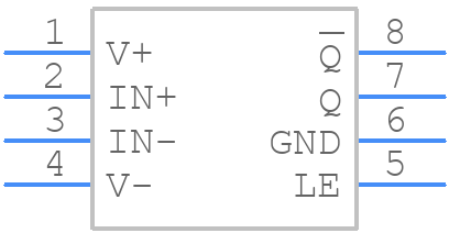 MAX913EPA+ - Analog Devices - PCB symbol