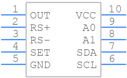 MAX9611AUB+ - Analog Devices - PCB symbol