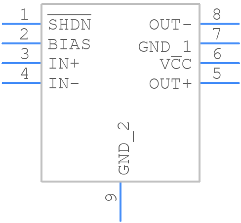 MAX9716EUA+ - Analog Devices - PCB symbol