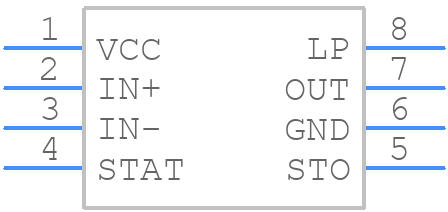 MAX975ESA+ - Analog Devices - PCB symbol
