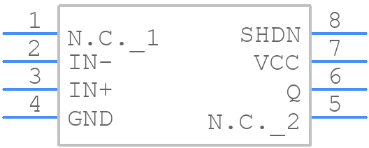 MAX997ESA+ - Analog Devices - PCB symbol