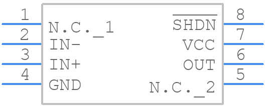 MAX998ESA+ - Analog Devices - PCB symbol