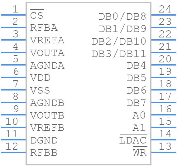 MX7837JN+ - Analog Devices - PCB symbol