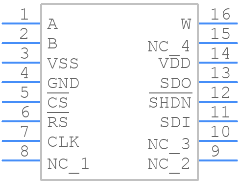 AD7376ARWZ10 - Analog Devices - PCB symbol