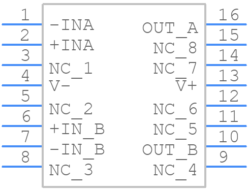 OP270GSZ - Analog Devices - PCB symbol