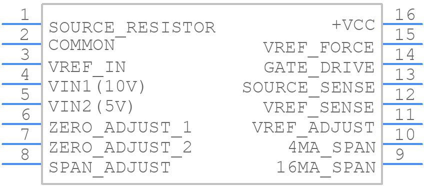 XTR110KP - Texas Instruments - PCB symbol