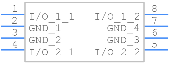 CDNBS08-PLC03-6 - Bourns - PCB symbol