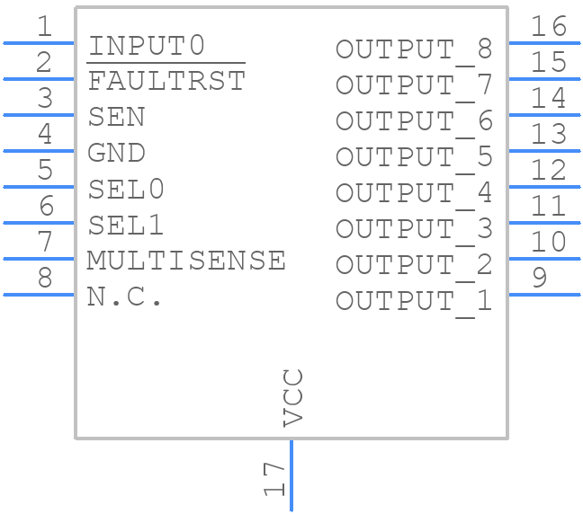 VN7016AJEPTR - STMicroelectronics - PCB symbol
