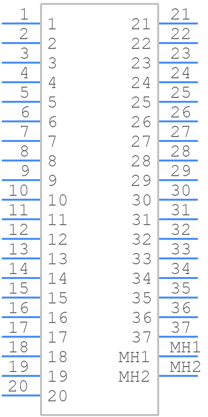 M83513/28-F03NP - Glenair - PCB symbol