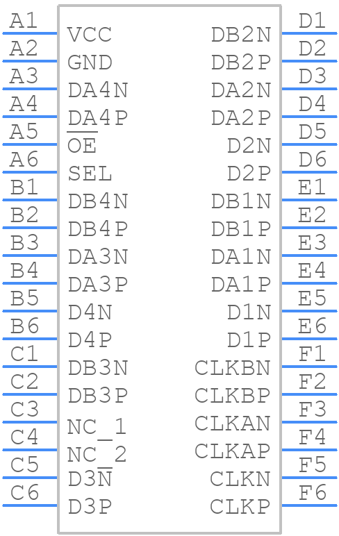 FSA646AUCX - onsemi - PCB symbol