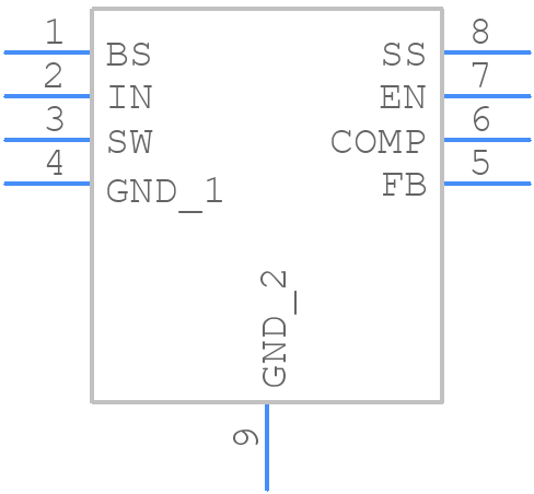 MP1484EN-LF-Z - Monolithic Power Systems (MPS) - PCB symbol