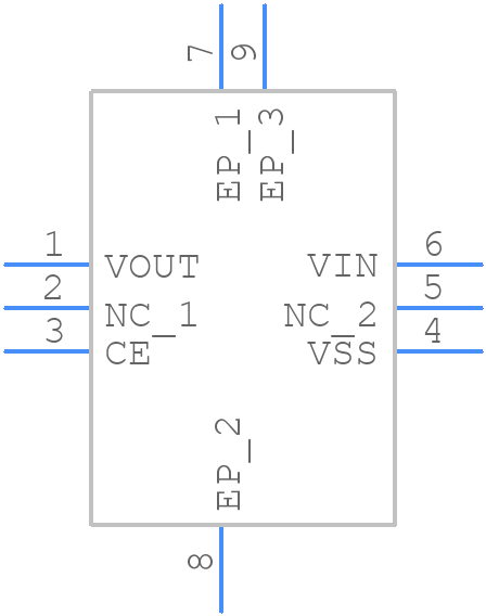 XC6702D501ER-G - Torex - PCB symbol