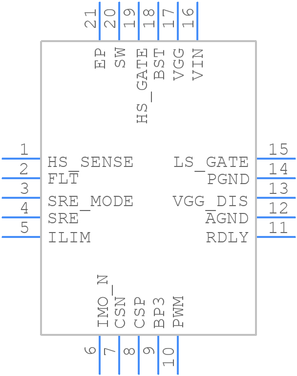 UCD7231RTJT - Texas Instruments - PCB symbol