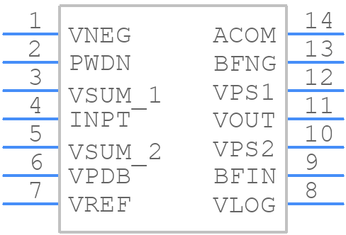 AD8304ARUZ - Analog Devices - PCB symbol