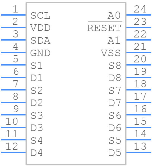 ADG715BRUZ - Analog Devices - PCB symbol