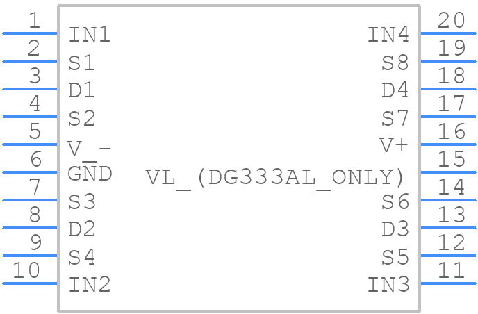 DG333ADJ-E3 - Vishay - PCB symbol