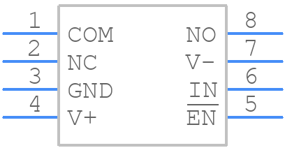DG470EY-T1-E3 - Vishay - PCB symbol