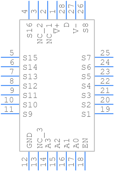 DG506BEN-T1-GE3 - Vishay - PCB symbol