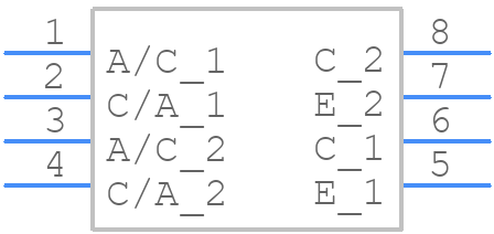 ILD256T - Vishay - PCB symbol