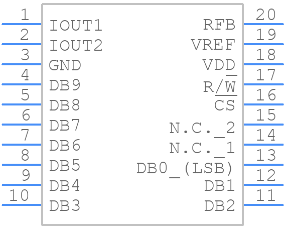 AD5433YRUZ - Analog Devices - PCB symbol