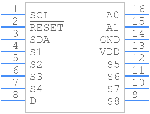 ADG728BRUZ - Analog Devices - PCB symbol