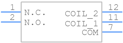 V23101D 107B201 - TE Connectivity - PCB symbol