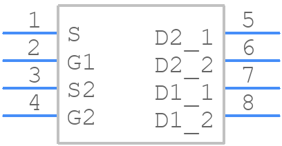 SI4532CDY-T1-GE3 - Vishay - PCB symbol