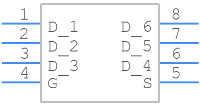 SI5468DC-T1-GE3 - Vishay - PCB symbol