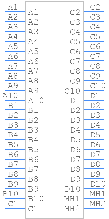VRF-04-10-50-00-G - Molex - PCB symbol