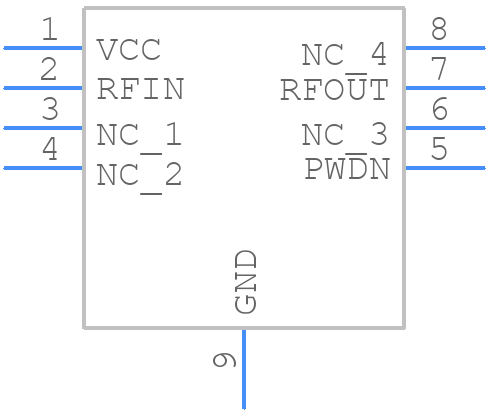 TRF37C75IDSGT - Texas Instruments - PCB symbol