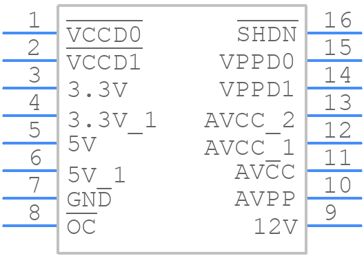TPS2211AIDB - Texas Instruments - PCB symbol