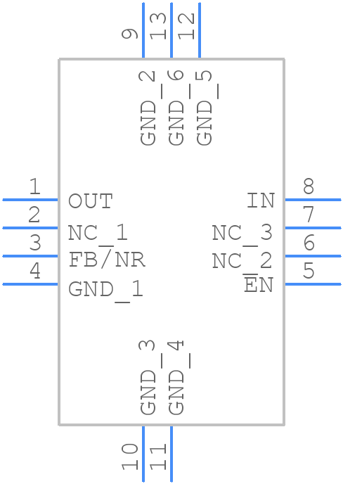 TPS73701DRBR - Texas Instruments - PCB symbol