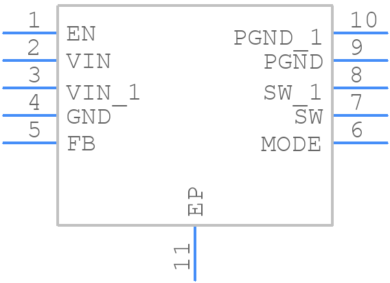 TPS62020DGQ - Texas Instruments - PCB symbol