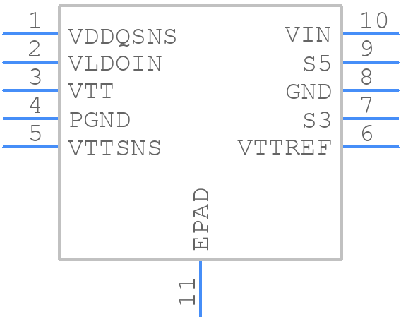 TPS51100DGQ - Texas Instruments - PCB symbol