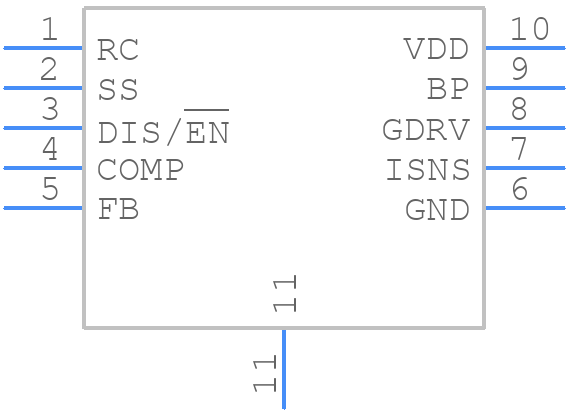 TPS40210DGQ - Texas Instruments - PCB symbol