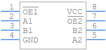 7WBD3306USG - onsemi - PCB symbol