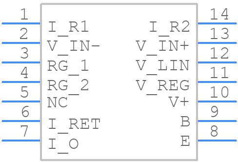 XTR114U - Texas Instruments - PCB symbol