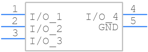 ESD5004MXTBG - onsemi - PCB symbol