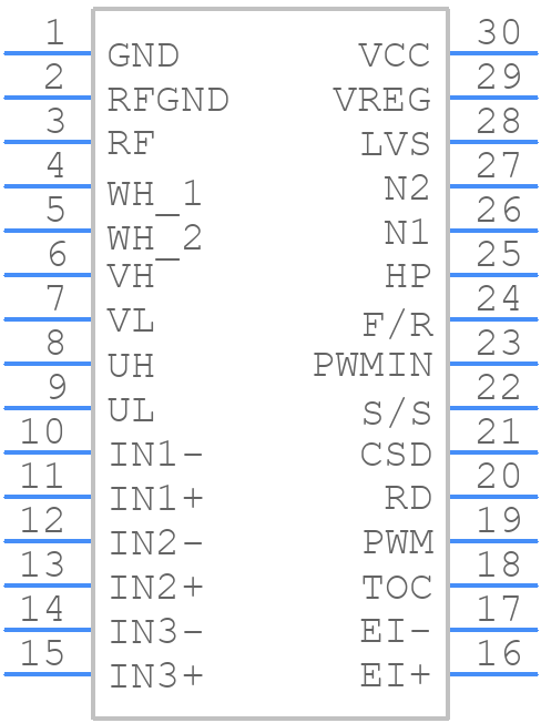 LB11696V-TRM-E - onsemi - PCB symbol