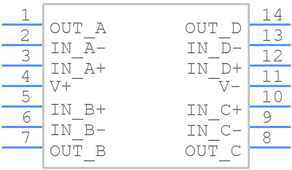 LMV324DTBR2G - onsemi - PCB symbol