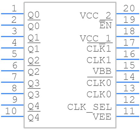 MC100EP14DTG - onsemi - PCB symbol