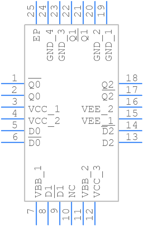 MC100EP91MNG - onsemi - PCB symbol