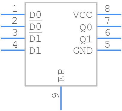 MC100LVELT23MNRG - onsemi - PCB symbol