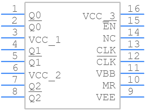 MC100LVEP34DG - onsemi - PCB symbol