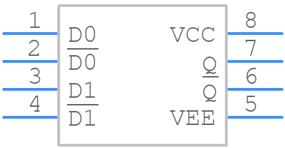 MC10EP05DTG - onsemi - PCB symbol