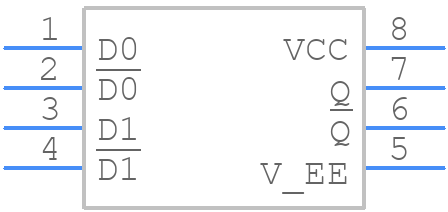 MC10EP08DTG - onsemi - PCB symbol